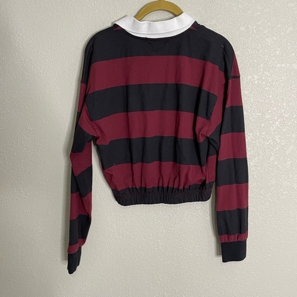 Forever 21 Stripe New York Crop Top Small - Picture 5 of 6